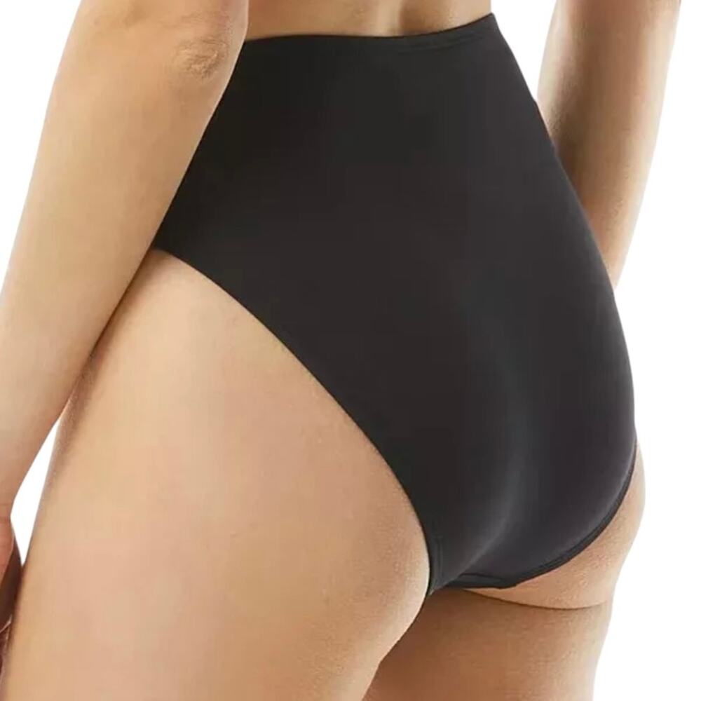 Michael Kors Women’s High Leg Bikini Swimsuit Bottom Black Size M - Picture 2 of 2
